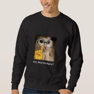 Sweatshirt Erm What the Sigma Humour Mathématique T-shirt Ner