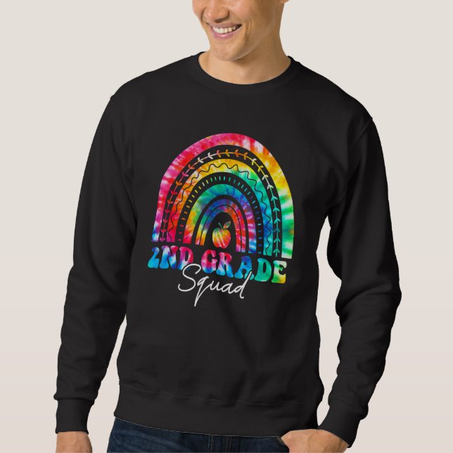 Sweatshirt Escadron de 2e année Rainbow Tie Dye Deuxième ense (Devant)