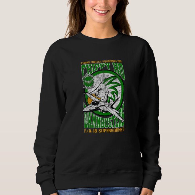 Sweatshirt Escadron de chasseurs d'attaque 195  VFA 195  (Devant)