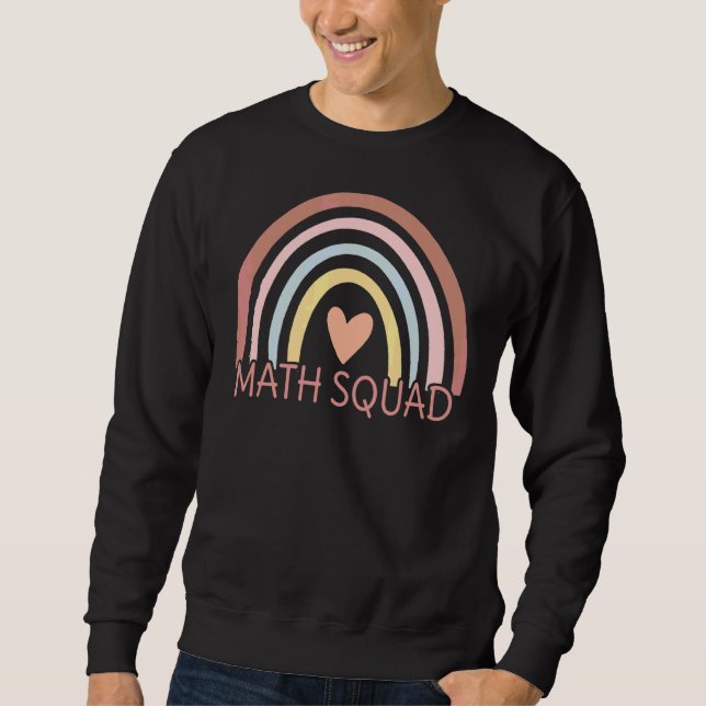 Sweatshirt Escadron des mathématiques Boho Arc-en-ciel Étudia (Devant)