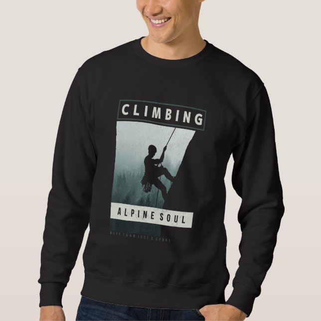Sweatshirt Escalade Plus Qu'Un Sport D'Alpinisme Roc (Devant)