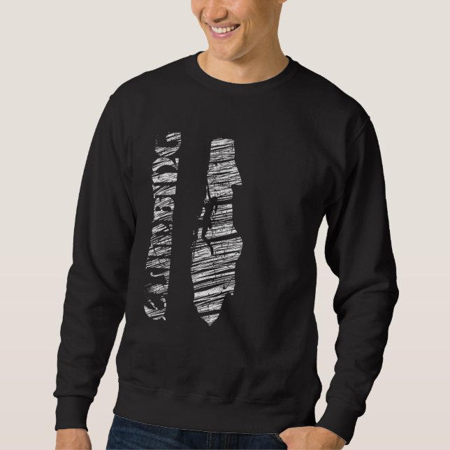 Sweatshirt Escalade silhouette rocher alpinisme 7 (Devant)