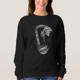 Sweatshirt Escalade silhouette rocher alpinisme Prem
