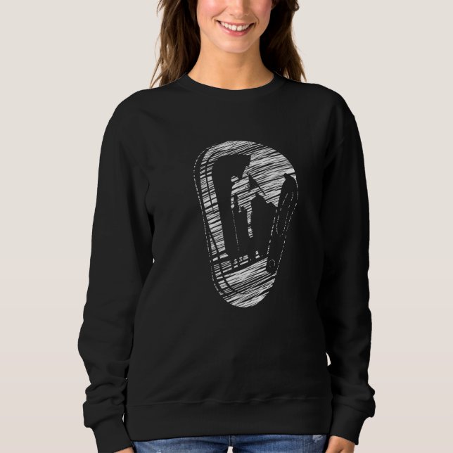 Sweatshirt Escalade silhouette rocher alpinisme Prem (Devant)