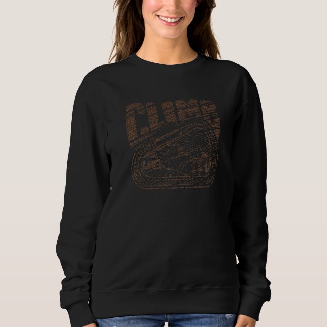 Sweatshirt Escalade silhouette rocher alpinisme Prem (Devant)