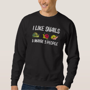 Sweatshirt Escargots cool Pour Hommes Femmes L'A Enclenché Ze
