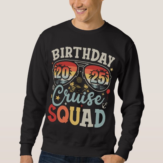 Sweatshirt Escouade de croisière anniversaire 2025 Hommes de  (Devant)