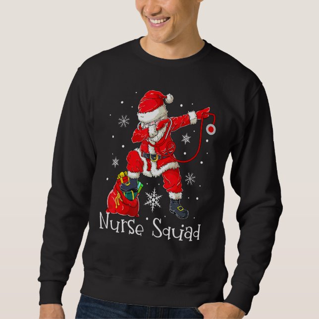 Sweatshirt Escouade de l'équipage de Noël Pajamas de soins in (Devant)