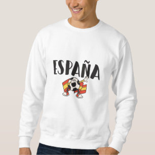 Sweatshirt Espagne Football Fan Shirt Drapeau