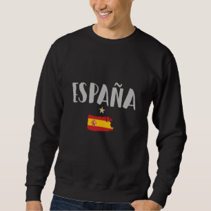 Sweatshirt Espagne Football Fan Shirt Drapeau