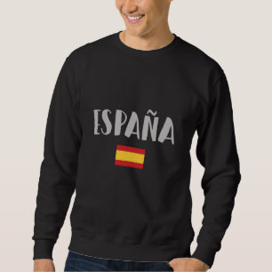 Sweatshirt Espagne Football Fan Shirt Drapeau