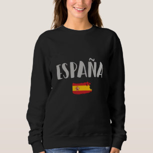Sweatshirt Espagne Football Fan Shirt Drapeau