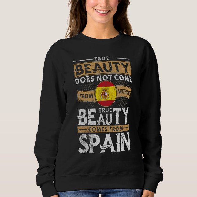 Sweatshirt Espagnol, Femmes Et Hommes (Devant)