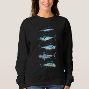 Sweatshirt Espèces de poissons d'eau salée Espadon Pêche Camp