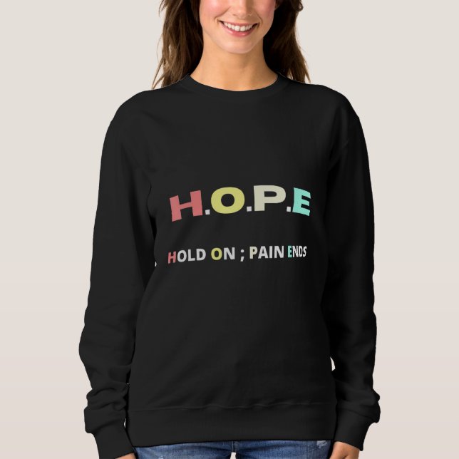 Sweatshirt Espérons Que La Douleur Finit La Motivation (Devant)