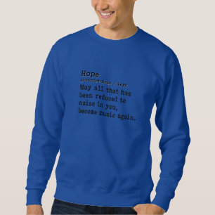 Sweatshirt Espoir : Cou de l'équipage