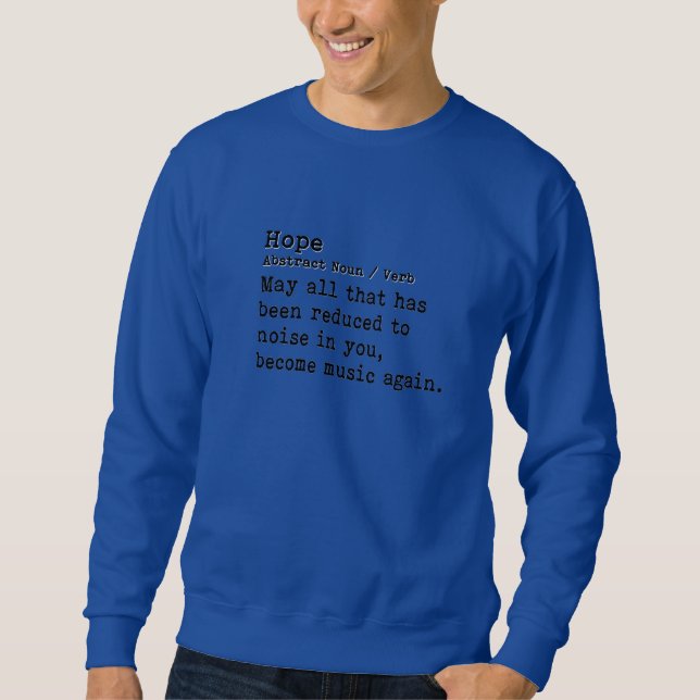Sweatshirt Espoir : Cou de l'équipage (Devant)
