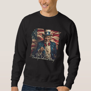 Sweatshirt Esprit de liberté en rouge, blanc et bleu