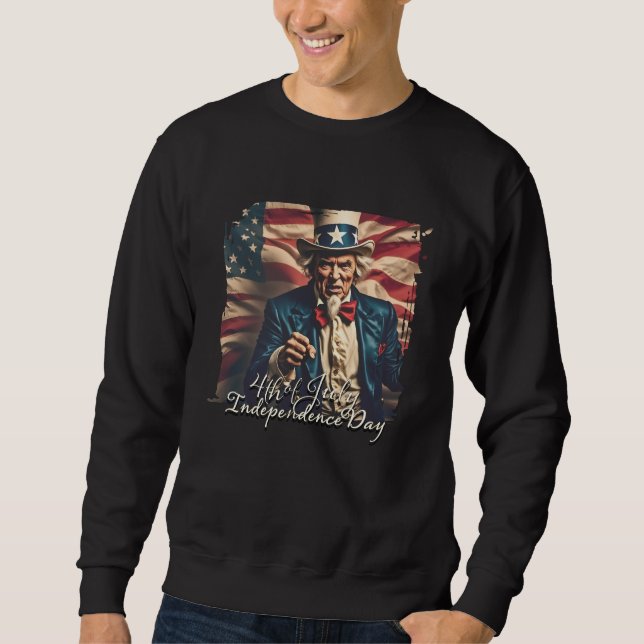 Sweatshirt Esprit de liberté en rouge, blanc et bleu (Devant)
