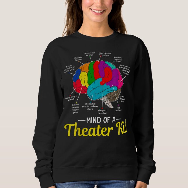 Sweatshirt Esprit D'Un Théâtre Enfant Cerveau Musical Théâtre (Devant)