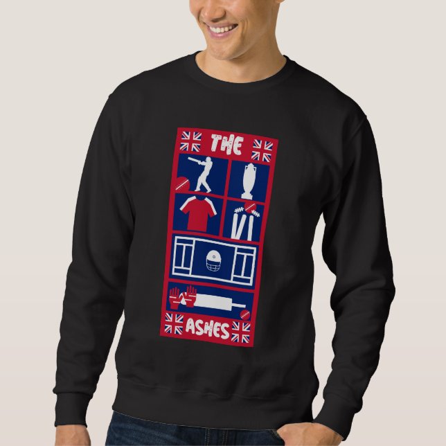 Sweatshirt Essai de cricket anglais (Devant)