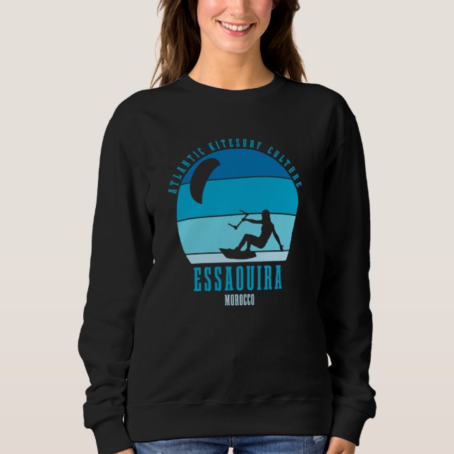 Sweatshirt Essaouira Kitesurf Atlantic Kitesurfer Girl (Devant)