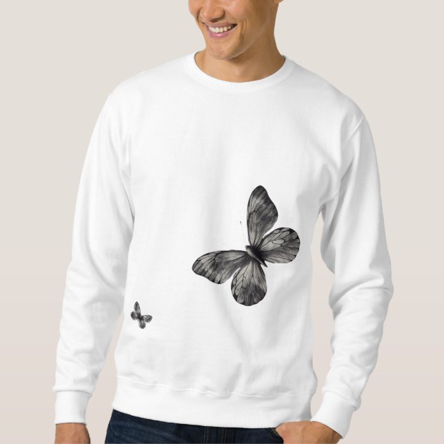 Sweatshirt Essentials of Leisure with/ Butterfly Print (Devant)