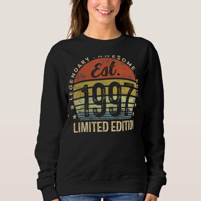 Sweatshirt Est 1997 25e anniversaire 25 ans (Devant)