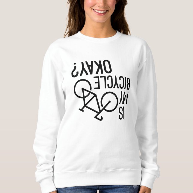 Sweatshirt Est-ce que mon vélo va bien (Devant)