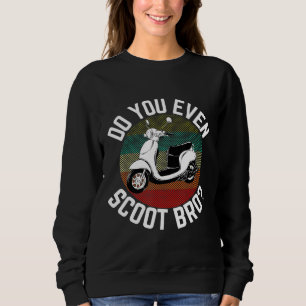 Sweatshirt Est-ce que vous même Scoot Bro Retro Vintage Moped