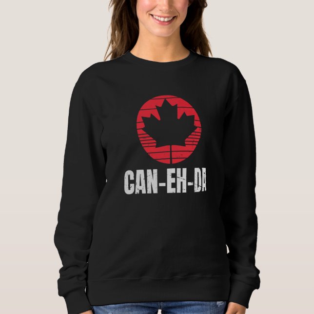 Sweatshirt Est-Ce Qu'Il Peut Da Pour Un Canadien Fier (Devant)