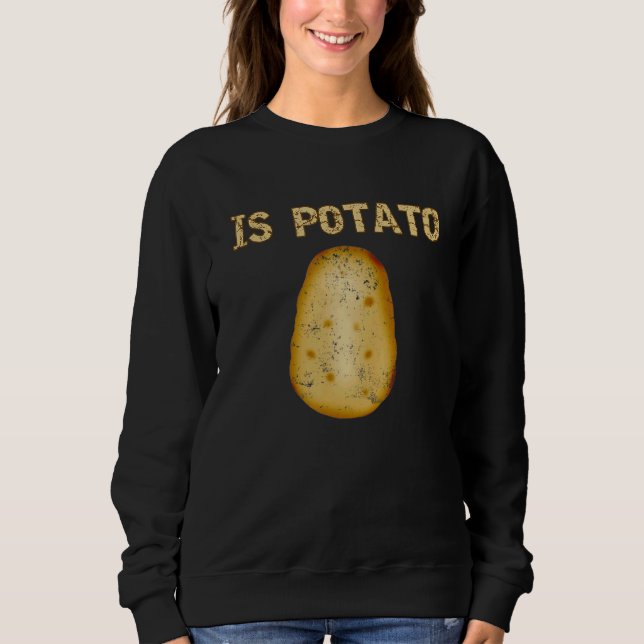 Sweatshirt Est Humour de pomme de terre (Devant)