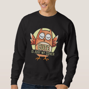 Sweatshirt Est Juste Mon Propriétaire De Cool De Chouette De