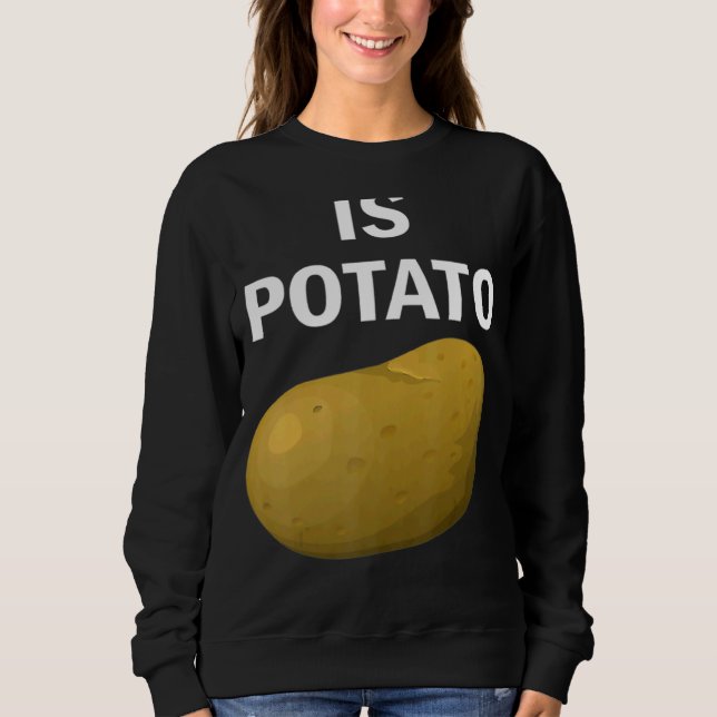 Sweatshirt Est La Pomme De Terre À La Télévision Comme Vu À L (Devant)