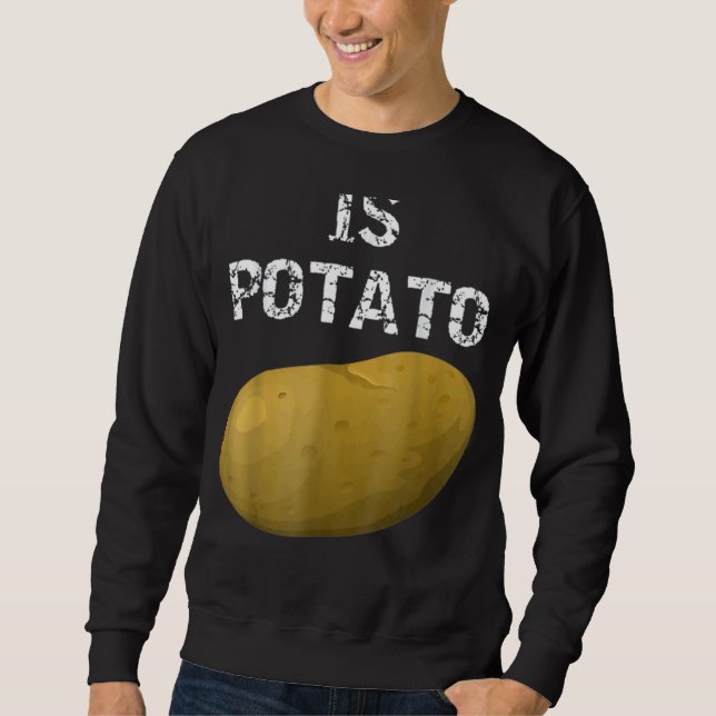 Sweatshirt Est La Pomme De Terre Comme On Le Voit À La Télévi (Devant)