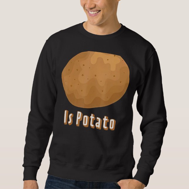 Sweatshirt Est La Pomme De Terre Comme On Le Voit À La Télévi (Devant)