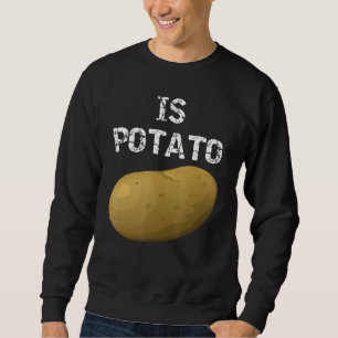 Sweatshirt Est La Pomme De Terre Comme On Le Voit À La Télévi