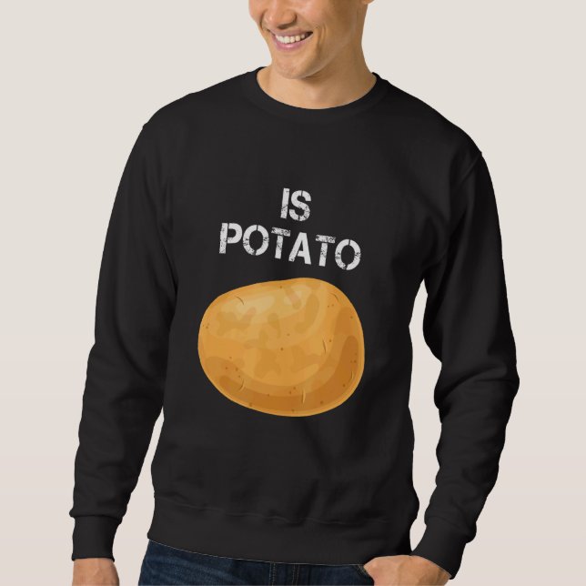 Sweatshirt Est La Pomme De Terre Comme On Le Voit À La Télévi (Devant)