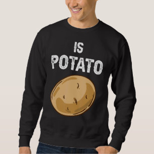 Sweatshirt Est La Pomme De Terre Comme On Le Voit Sur La Télé