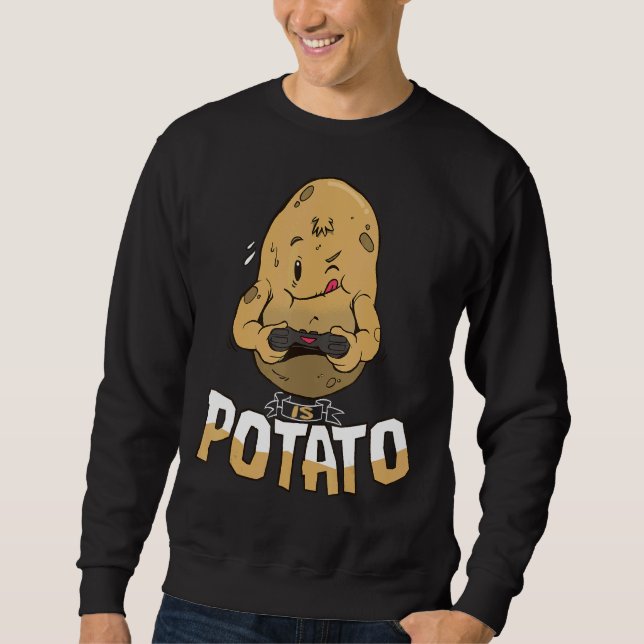 Sweatshirt Est Potato Gamer De Pomme De Terre Comme Vu Sur Te (Devant)