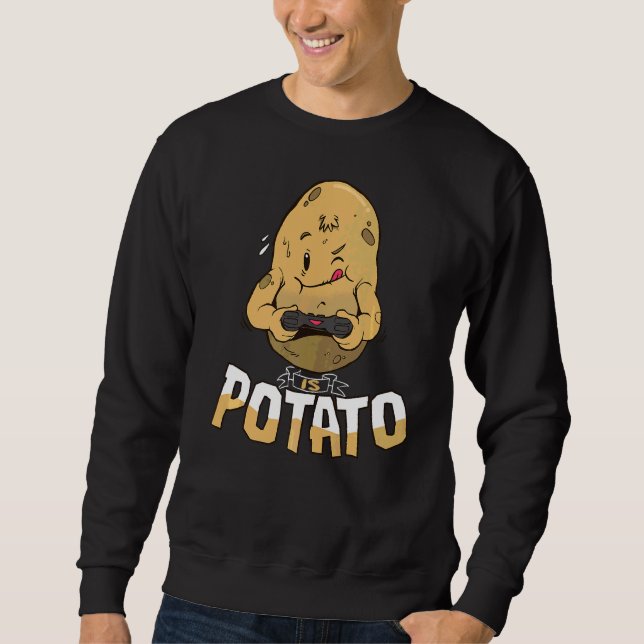 Sweatshirt Est Potato Gamer De Pomme De Terre Comme Vu Sur Te (Devant)