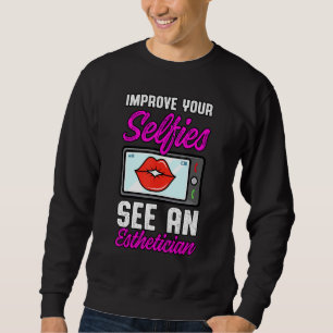 Sweatshirt Esthétique Lèvres Selfies Esthétique Cosme Beautic