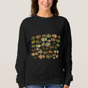 Sweatshirt Et Brown Motif de poisson d'aquarelle