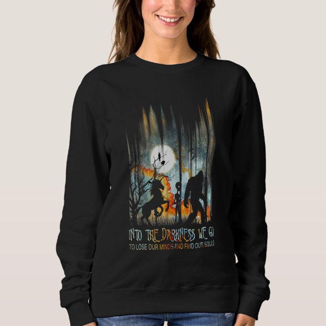Sweatshirt Et Dans La Forêt Je Vais Perdre Mon Esprit Et Trou (Devant)