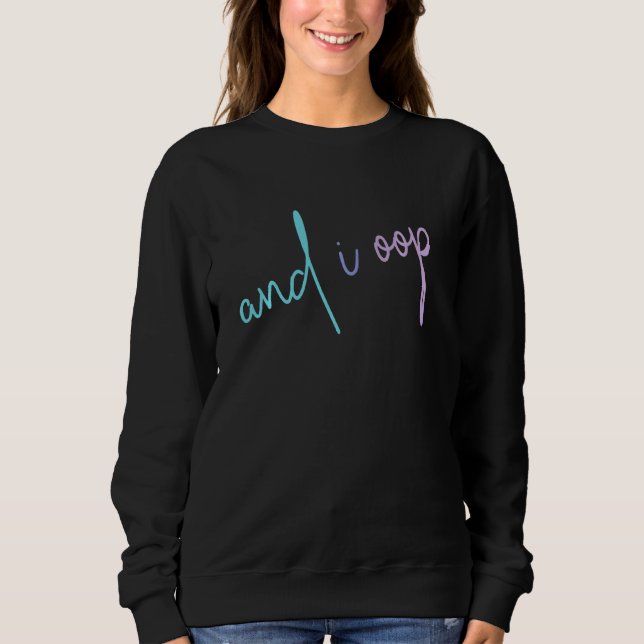 Sweatshirt Et je Oop Sksksk Rainbow Pastel mème esthétique (Devant)