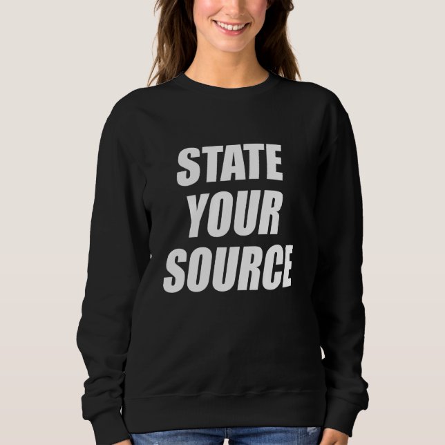 Sweatshirt Établissez votre source Drôle Slogan sarcastique h (Devant)