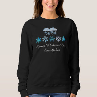 Sweatshirt Étaler la douceur comme la T-shirt des flocons de 