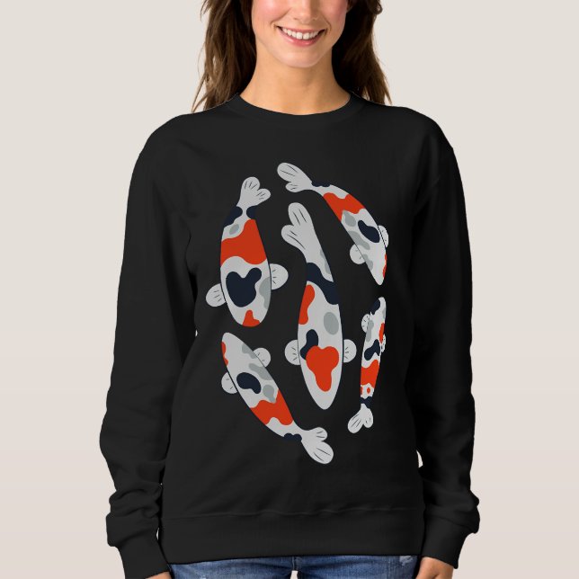 Sweatshirt Étang japonais de poissons Koi (Devant)