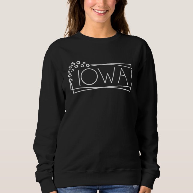 Sweatshirt État américain de l'Iowa (Devant)