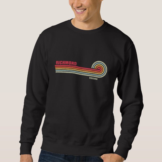Sweatshirt État de Richmond Virginia City (Devant)